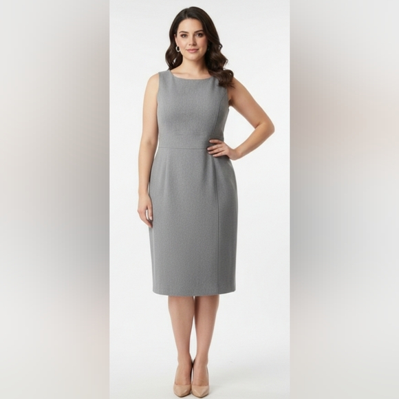 Kasper Dresses & Skirts - Kasper Classic Gray Midi Dress